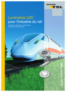 Luminaires LED pour l`industrie du rail