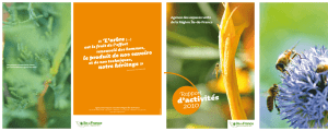 Rapport d`activités 2010 - Agence des Espaces Verts