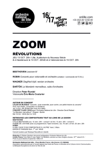 dossier zoom - Orchestre National de Lille