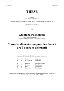Nouvelle alimentation pour les fours à arc à courant alternatif