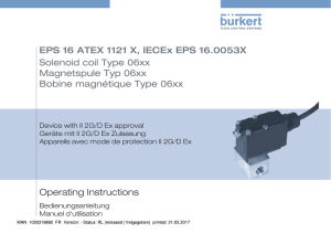 Operating Instructions EPS 16 ATEX 1121 X, IECEx EPS