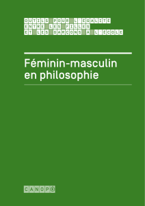 Féminin-masculin en philosophie