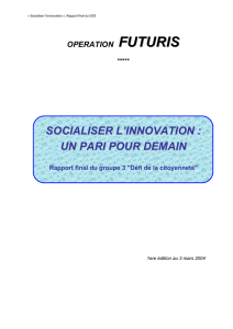 socialiser l`innovation