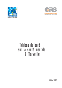 Tableau de bord sur la santé mentale à Marseille