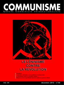 LE LéninismE COnTRE LA RévOLuTiOn - gci-icg