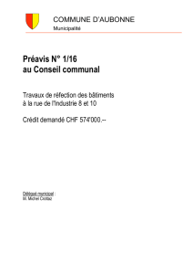 Travaux de réfection des bâtiments de l`Industrie 8 et 10