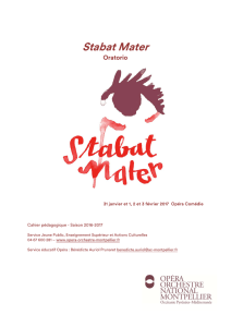 Stabat Mater - Opéra Orchestre National Montpellier