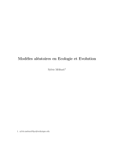 Modèles aléatoires en écologie et évolution - CMAP