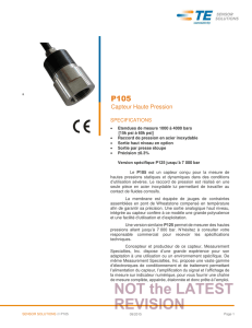 P105 Capteur Haute Pression