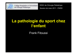 Pathologie du Sport - Fitoussi