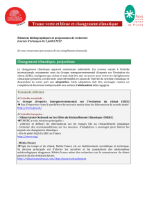 Note biblio TVB et changement climatique