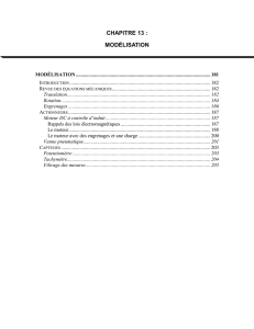 CHAPITRE 13 : MODÉLISATION