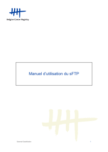 Manuel d`utilisation du sFTP