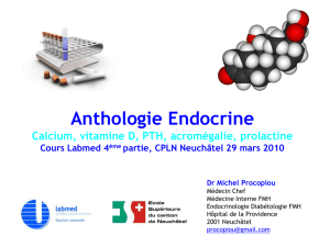 Anthologie endocrine - Romande
