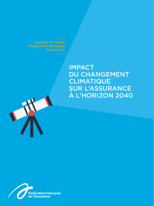 impact du changement climatique sur l`assurance à l`horizon 2040