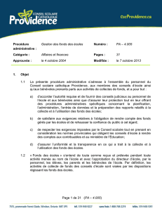 Page 1 de 31 (PA – 4.005) Procédure administrative : Gestion des