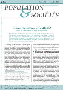 Comment vit-on en France avec le VIH/sida?