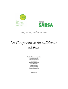 La Coopérative de solidarité SABSA