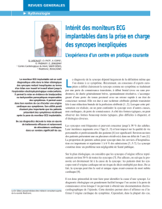 Intérêt des moniteurs ECG implantables dans la prise en charge des