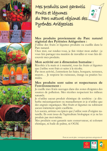 Engagements des producteurs de fruits et légumes - produits