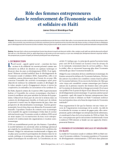 Rôle des femmes entrepreneures dans le renforcement de l