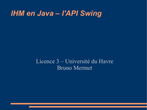 IHM en Java – l`API Swing