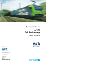 LUTZE - Rail Technology - Gamme de produits