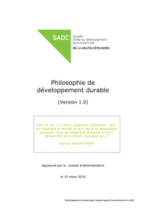 Philosophie DD - SADC Haute-Côte-Nord