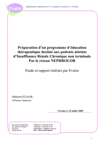 2009 - Programme d`éducation thérapeutique destiné aux patients
