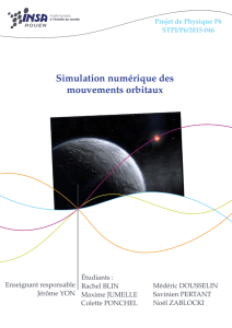 Simulation numérique des mouvements orbitaux