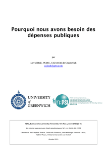 Pourquoi nous avons besoin des dépenses publiques