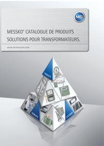 messko® catalogue de produits solutions pour transformateurs.