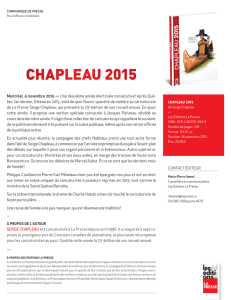 chapleau 2015 - Les Éditions La Presse