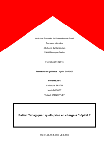 Patient Tabagique : quelle prise en charge à l - chu