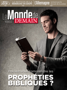 PROPHÉTIES BIBLIQUES ?