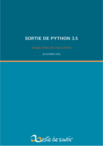 SORTIE DE PYTHON 3.5