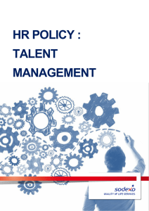 HR POLICY : TALENT MANAGEMENT
