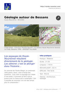 Géologie autour de Bessans