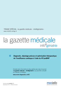 info gériatrie - Roche Diagnostics (Schweiz)