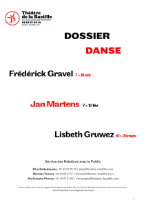 DOSSIER DANSE - Théâtre de la Bastille