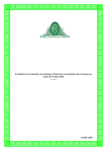 note conj avril 2013 - Banque Centrale des Comores