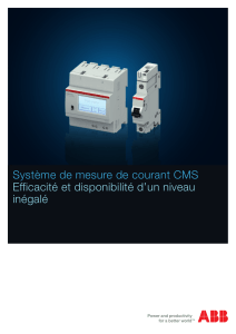 Système de mesure de courant CMS Efficacité et disponibilité d`un