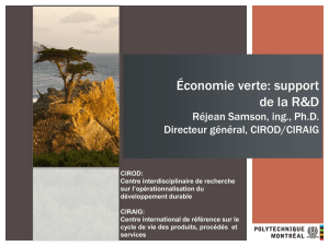Présentation de Réjean Samson - Fonds de recherche du Québec