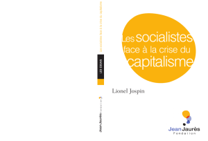 Les socialistes face à la crise du capitalisme - Fondation Jean