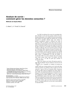 Analyse de survie : comment gérer les données censurées ?