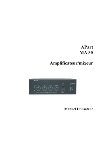 APart MA 35 Amplificateur/mixeur