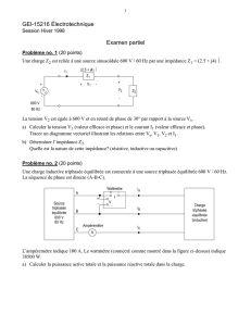 GEl-15216 Électrotechnique Examen partiel