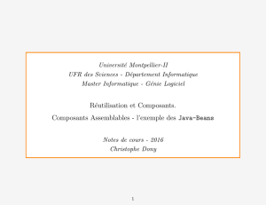 Réutilisation et Composants. Composants Assemblables