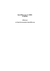 OpenOffice.org 1.0, ODBC Et MySQL
