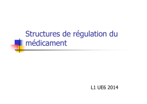 2013Structures de régulation du médicament